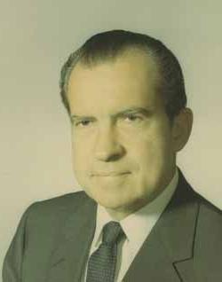 Richard Nixon Color photograph